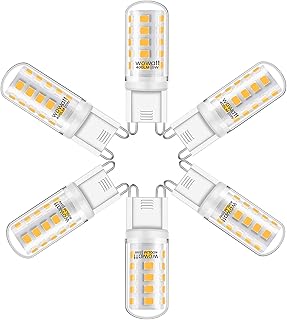 Wowatt 6er G9 LED 5W Warmweiß LED G9 Lampe Kein Flackern Mit IC Kontroller 230V Ersetzt 40W Halogen 2800K - 3000K Birne Le...