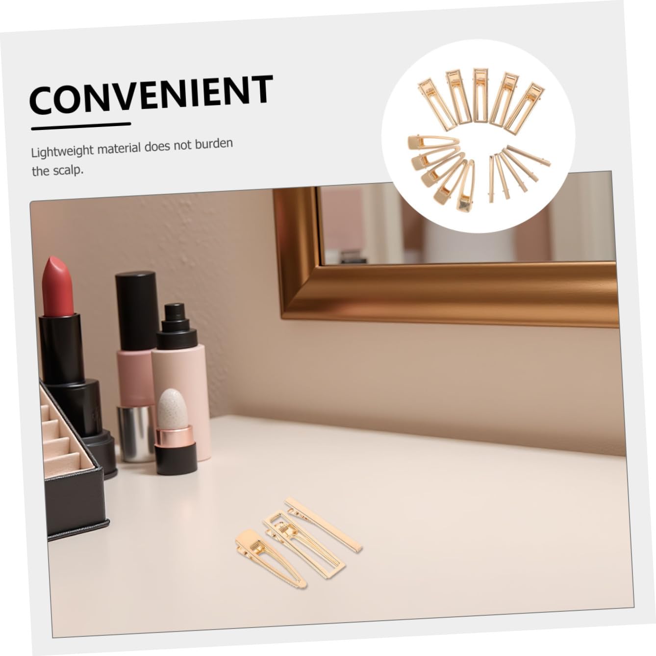 LIFKOME 60 Piezas Clips de Pelo Metálicos Estilizados con Diseño Hueco Ligero y Seguro para Niñas Adolescentes y Mujeres Accesorios DIY para Peinados y Diario