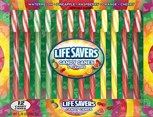 Lifesavers 5 Flavors Assorted Candy Canes, 12 Ct #TOP1