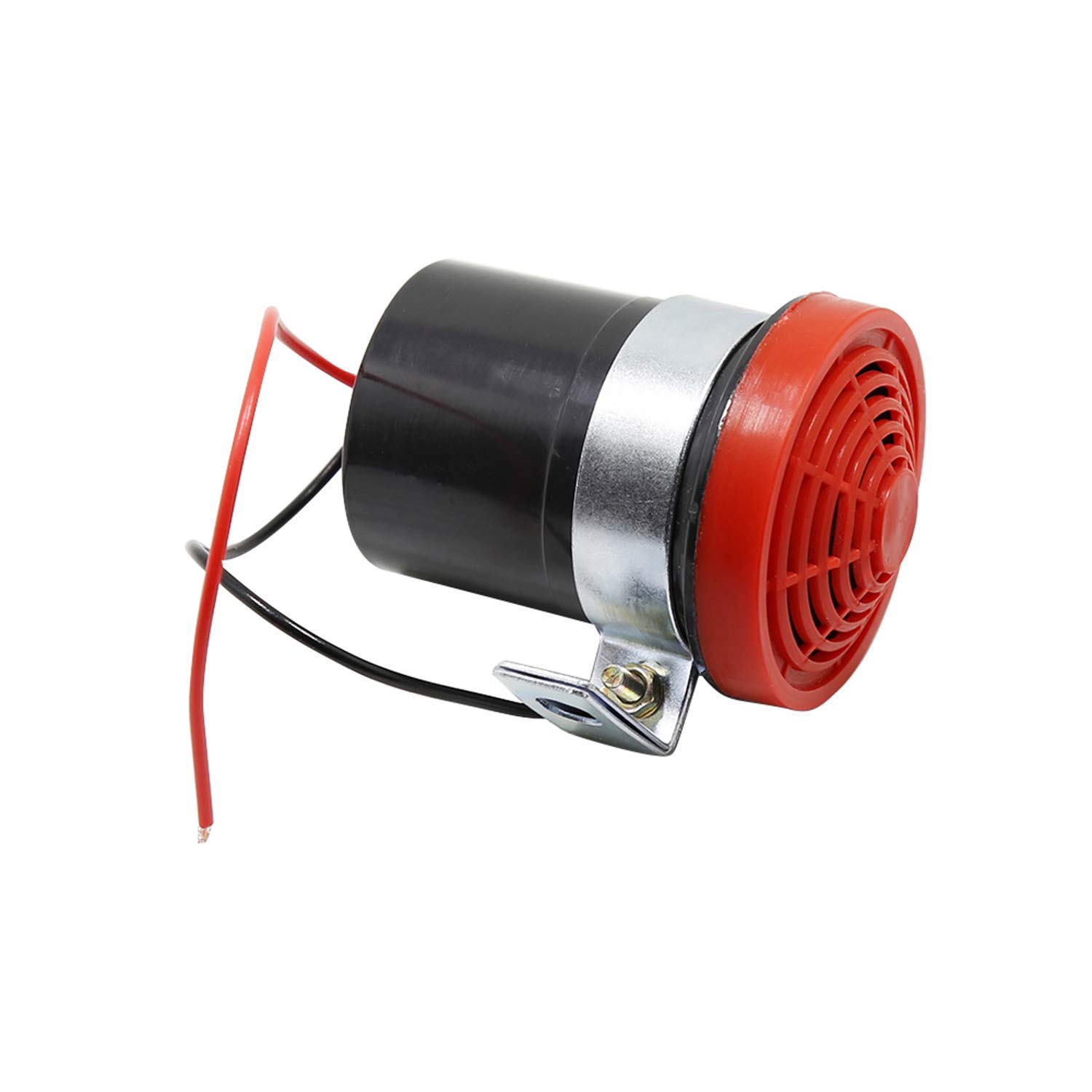 Honeytecs 12V/24V 120DB Loud Single Trumpet Snail Air Horn Siren Waterproof Speaker Universal for Car Truck Bus Van