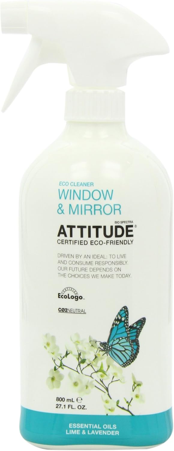 Attitude Window & Mirror Cleaner, 27.1-Ounce Bottles (Pack of 6)