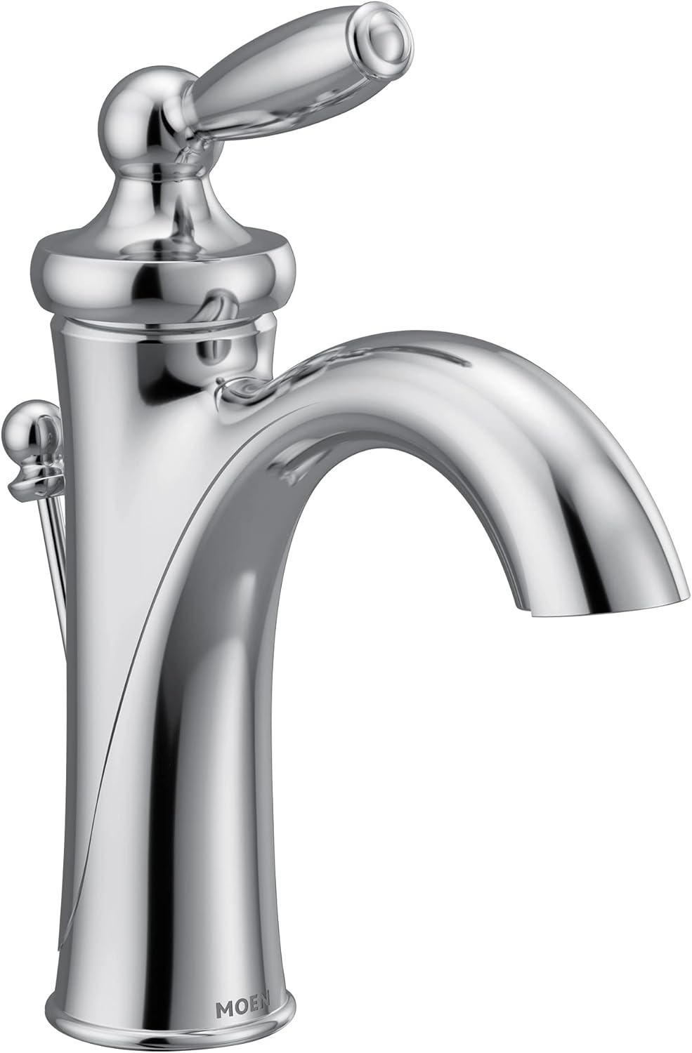 Moen 6600 Brantford OneHandle Traditional Bathroom Sink Faucet with Available Vessel Sink