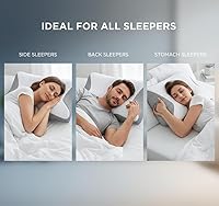 Vista 6 de Almohada para la apnea del sueño, almohada con tecnología de alivio, almohadas cervicales de espuma viscoelástica prémium para aliviar el dolor