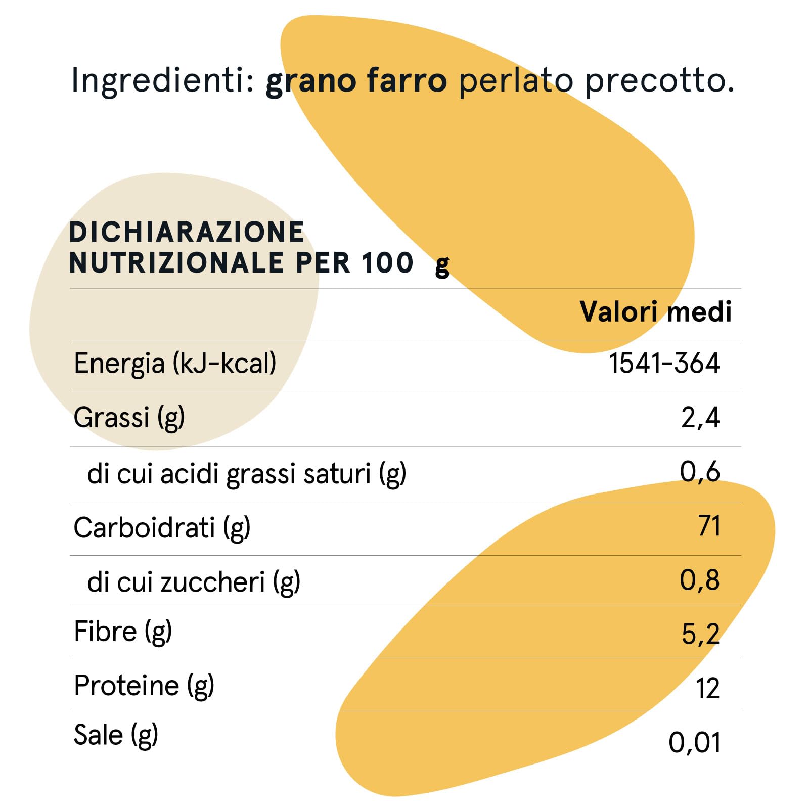 Pedon | I Salvaminuti Farro Perlato Precotto 1 kg x 6, Cereali a Rapida Cottura Naturali, Pronti in 10 Minuti