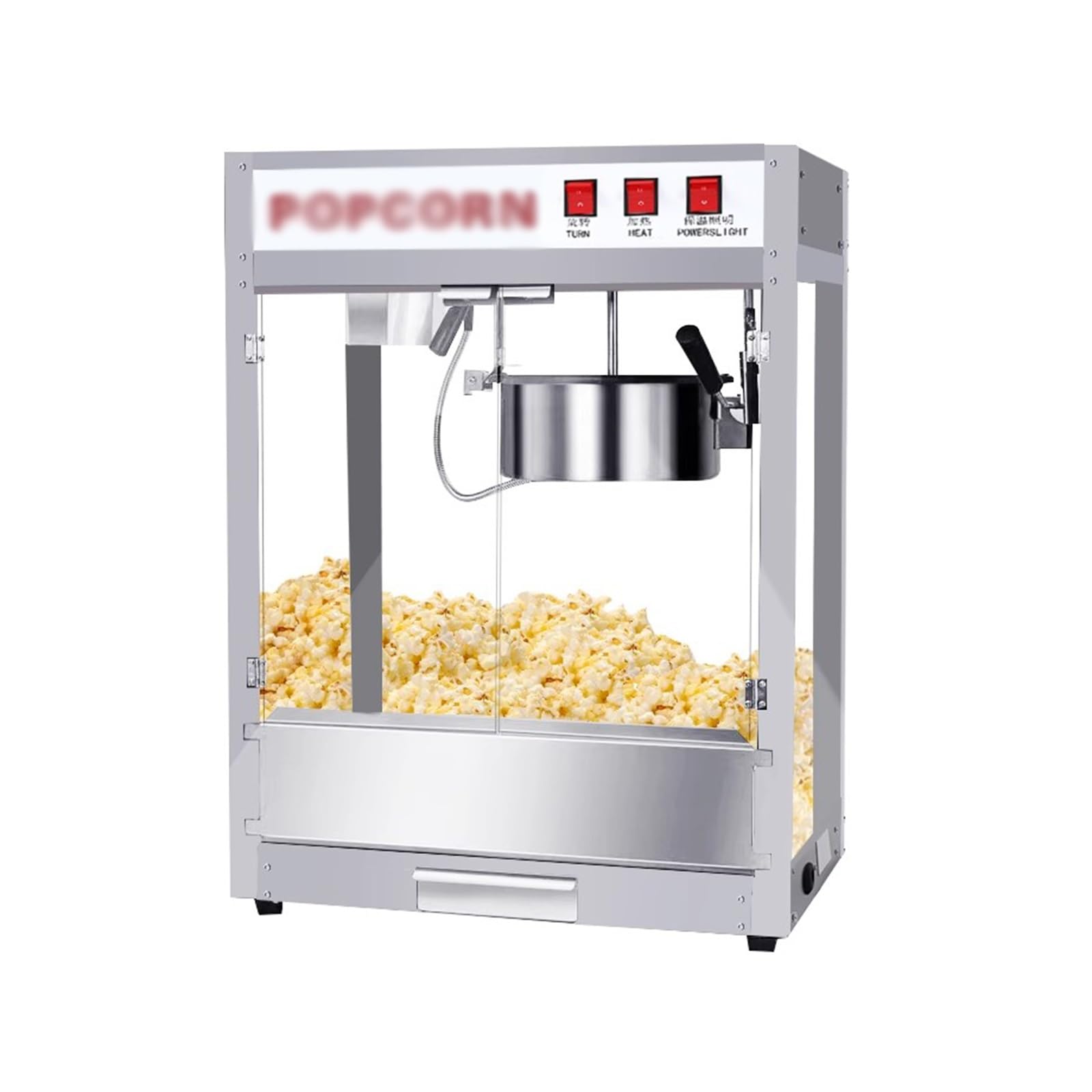Palomitas de maíz Máquina de palomitas maíz cine comercial calefacción eléctrica totalmente automática Snack Puffer máquina de palomitas de maíz