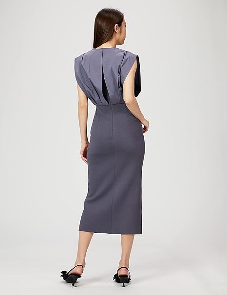 Amazon.co.jp: [フレイ アイディー] タックブラウスコンビニットワンピ