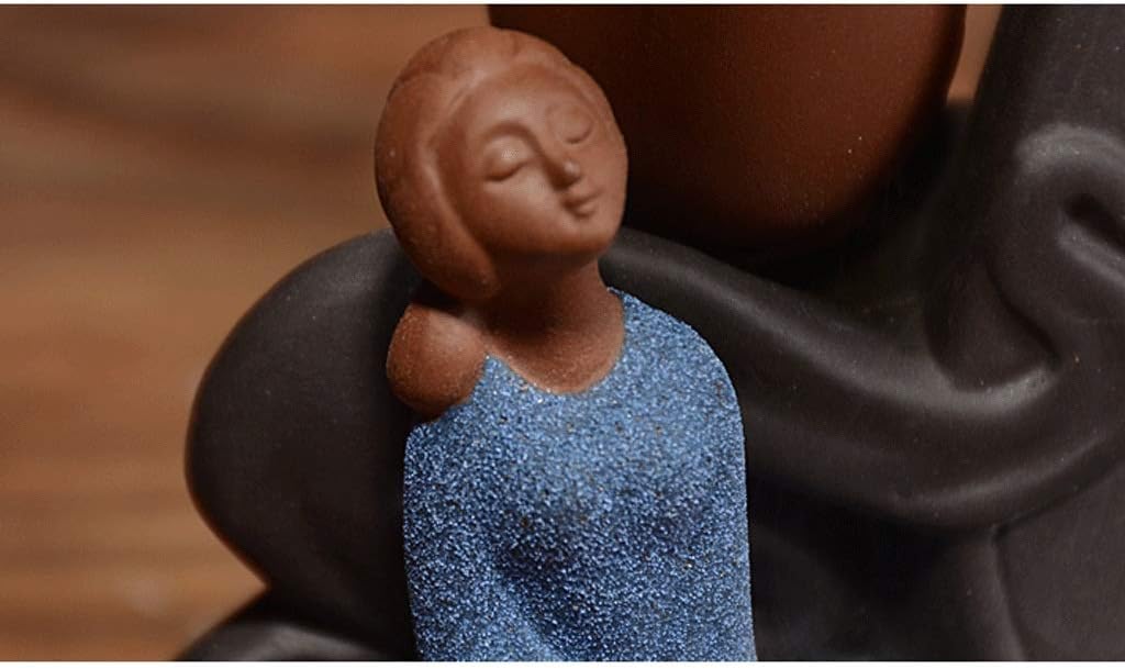 Incense Burner, Handmade Ceramic Incense Holder, Backflow Incense Burner Holder Home Decoration Gift Jewelry Statue Ornament