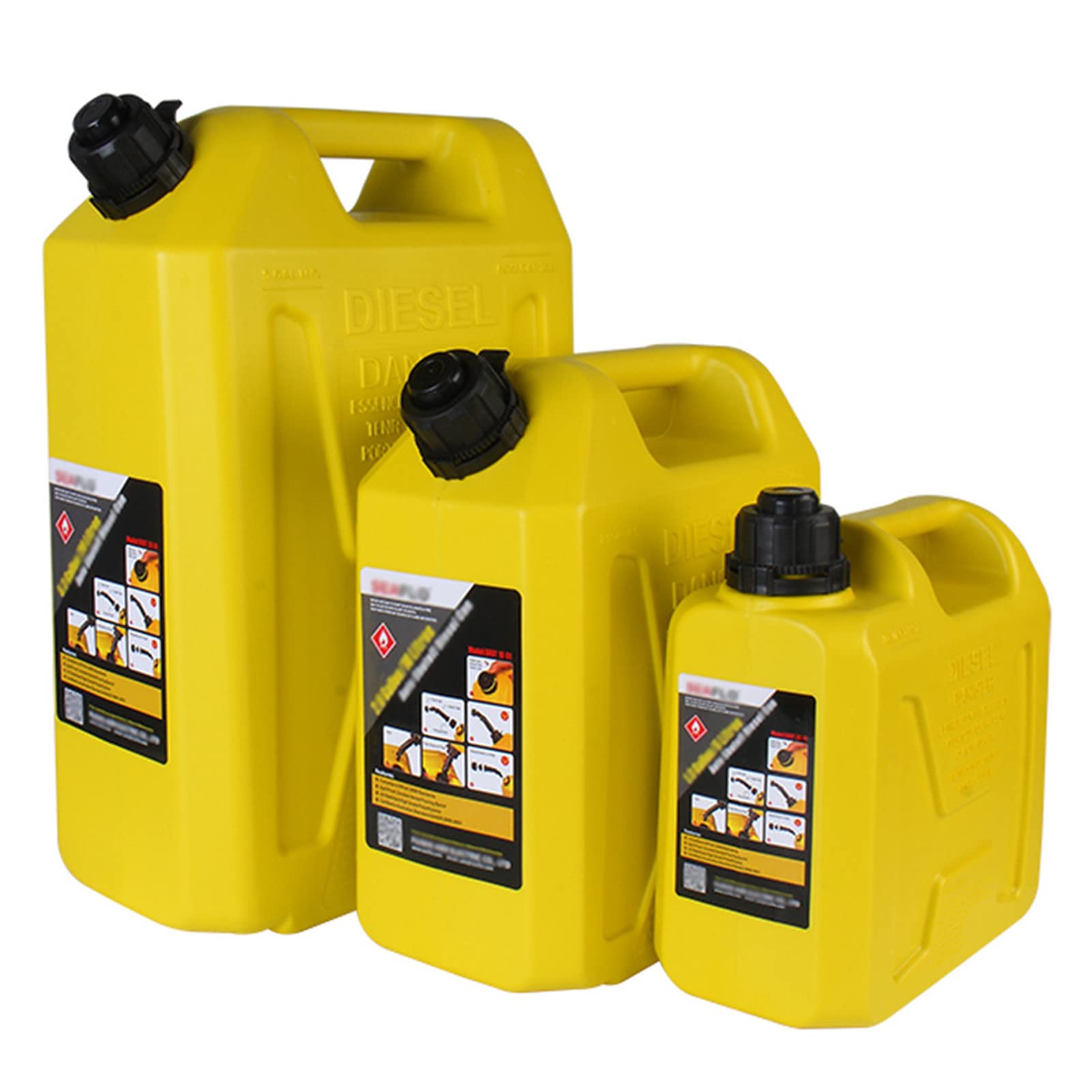 Tanica per Carburante, stoccaggio per tanica di Gas in plastica da 5L/10L/20L, Serbatoi di trasferimento di Carburante Portatili con Tubo dell'olio Integrato