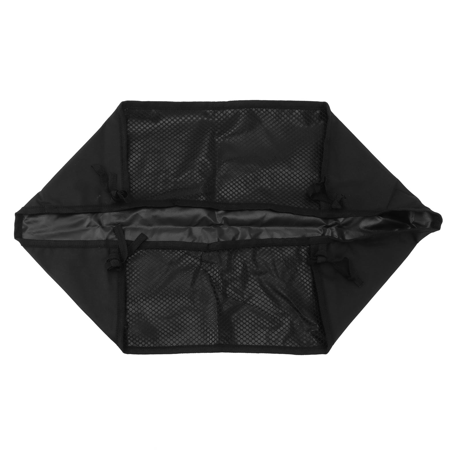 Torba Pod Wózek Inwalidzki 600D z Tkaniny Oxford Ruchomy Kosz Pod Siedzeniem do Wózka Rollator Walker w Kolorze Czarnym