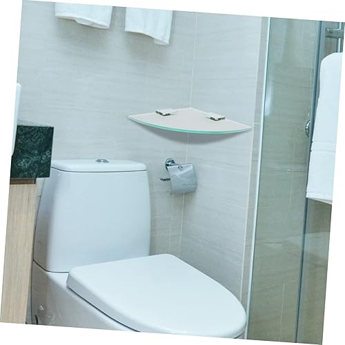 Miniatura 6 de 1 juego de trípode de cristal ducha ducha cocina estante almacenamiento ducha estante esquina baño accesorio baño esquina baño organizador bañera