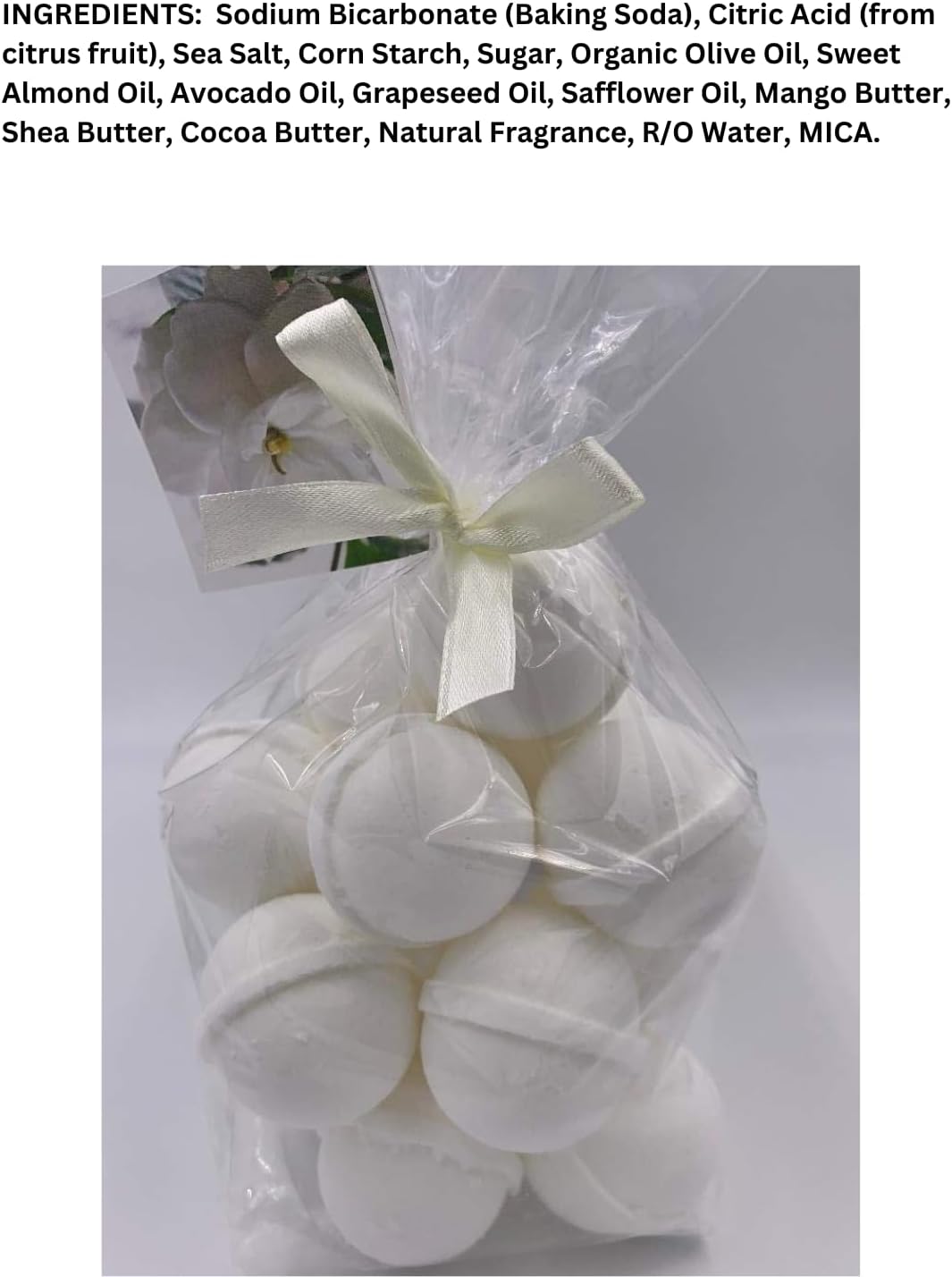 Spa Pure GARDENIA Bath Bomb - 14 Bath Fizzies with Shea Butter, Ultra Moisturizing (12 Oz) ...Great for Dry Skin (Gardenia)