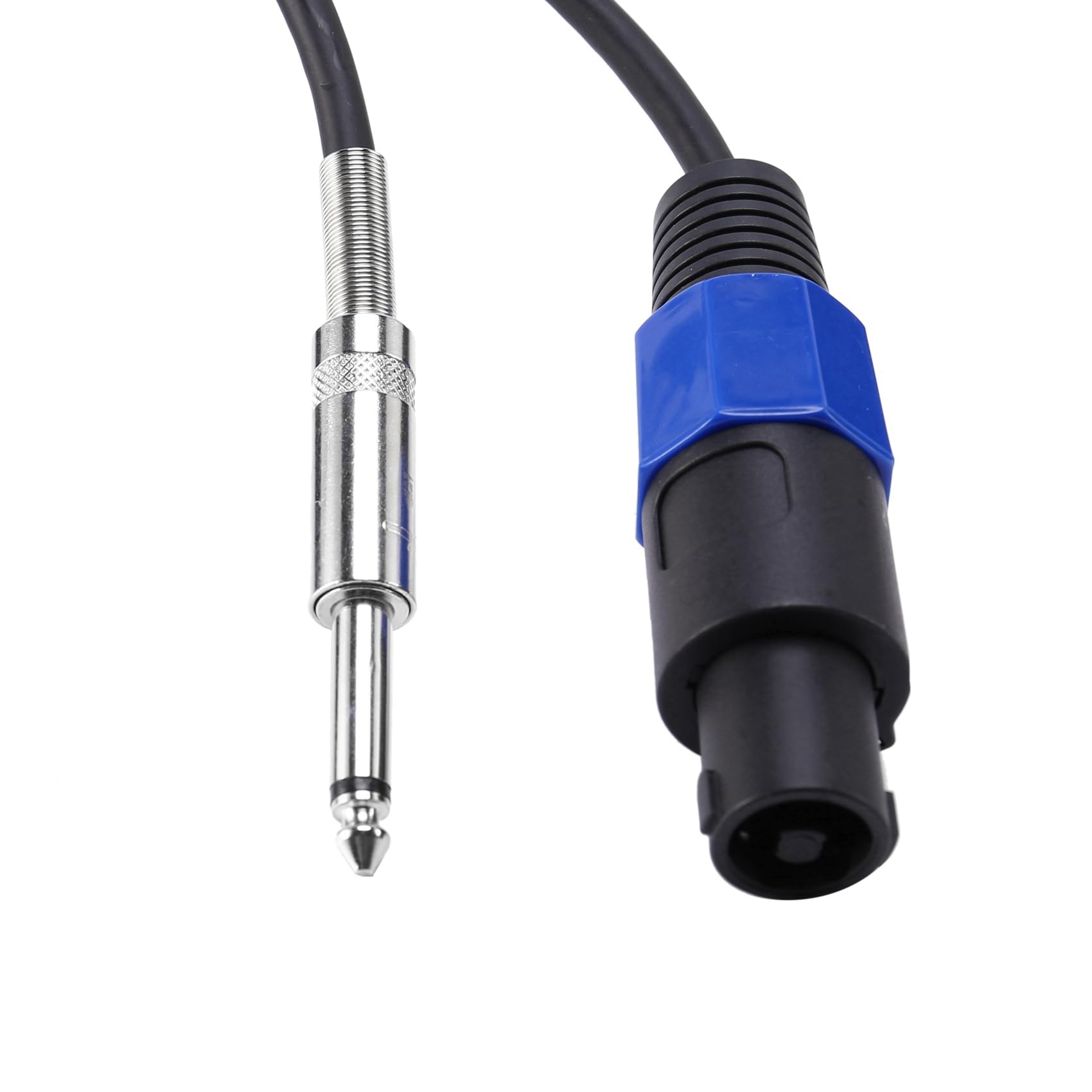 Juego de 4 cables Speakon a 1/4 para altavoces de 12 AWG 12 AWG cable de conexión de 6,35 mm DJ/PA para altavoces con de rosca