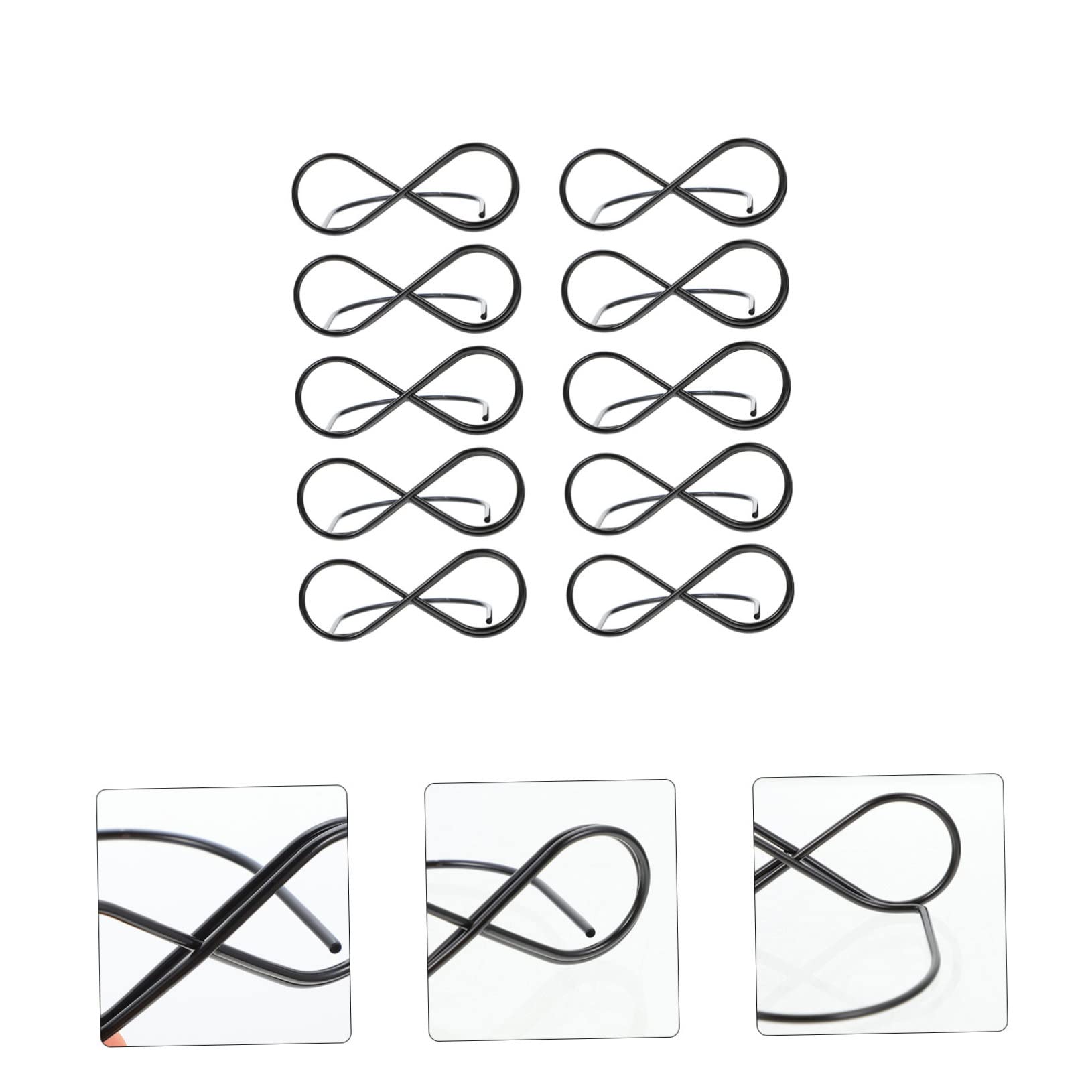 EXCEART 30piezas Soporte De Tarjetas De Visita De Metal Clip De Mesa Creativo Organizador De Fotos y Notas Para Decoración De Oficina y Eventos