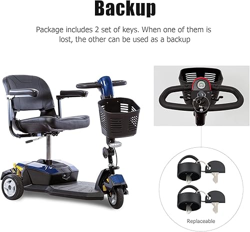 Miniatura 4 de Llave para accesorios de scooter de movilidad del orgullo, llave fácil de tirar para Pride Victory GoGo Mobility Scooters, sillas de ruedas