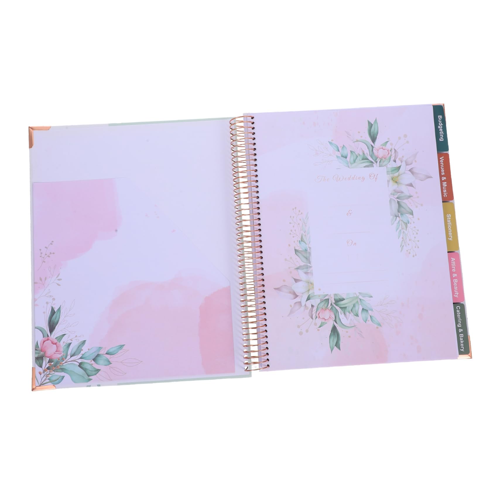 DOITOOL Hochzeitsplaner Buch für Verlobte Paare Papier mit Budgetplanung und Detailliertem Zeitplan für Hochzeitsplanung und Organisation