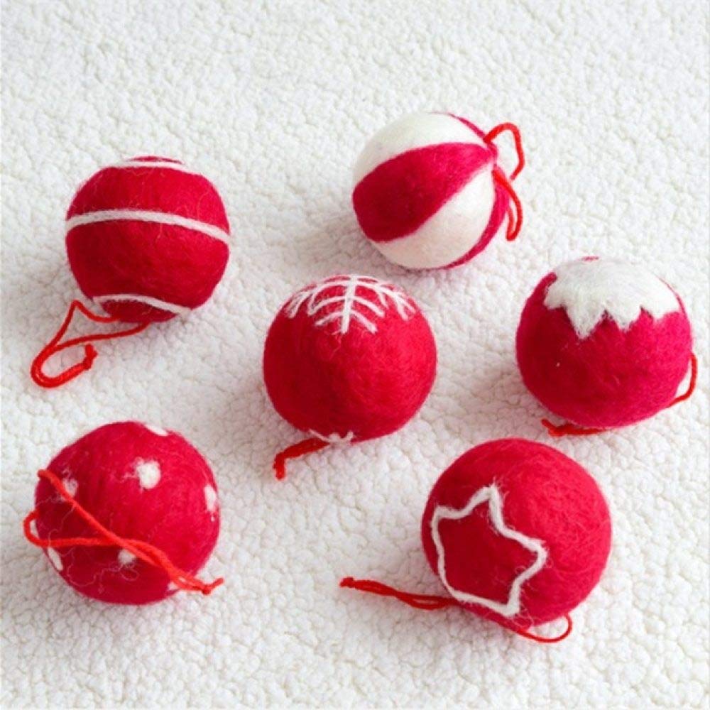 Décoration de fête magique : lot 6 boules de Noël flocon pour raviver l'esprit de Noël