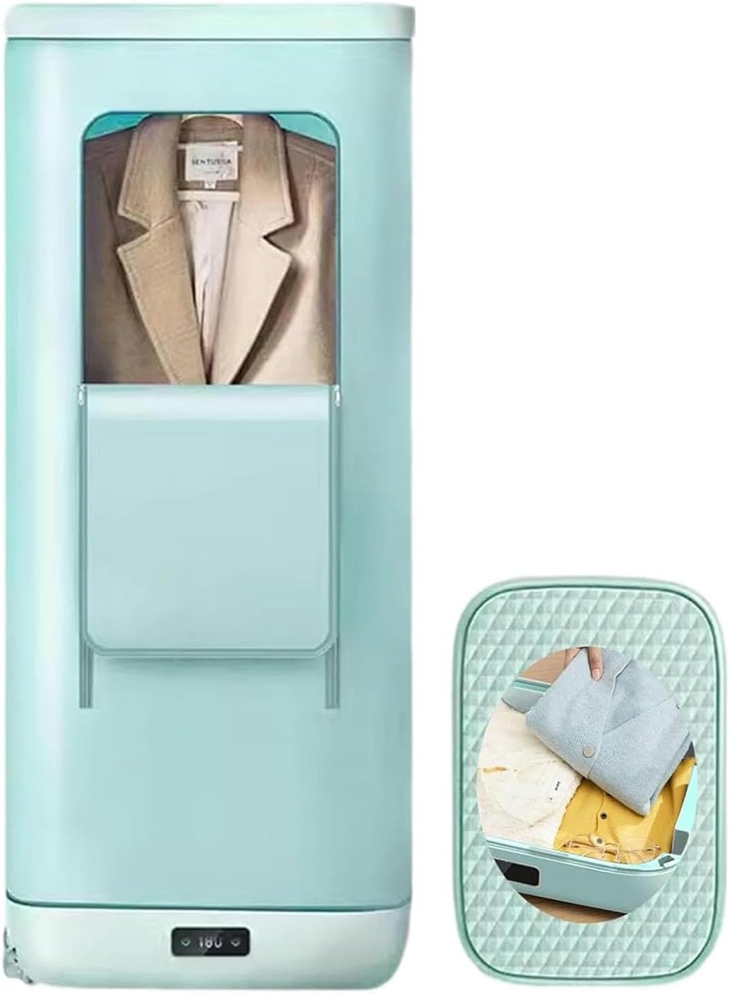 Electric Clothes Dryer, 850W Portable Heated Clothes Airer,Foldable Clothes Drying Rack, with 180 Min Timer,for Travel