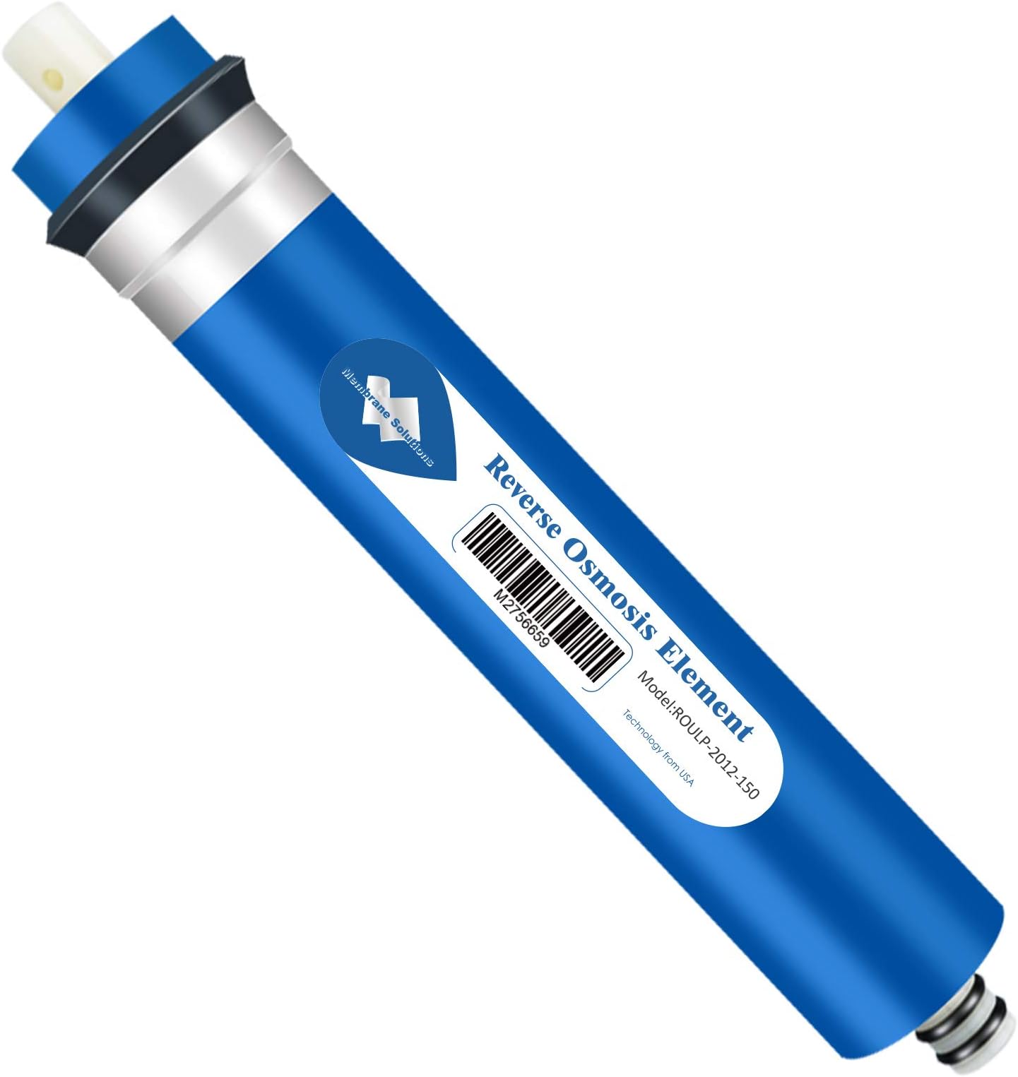 Membrane Solutions 150 GPD RO Membrane, Reverse Osmosis Membrane Element 12" x 2" Water Filter Replacement for Undersink Home Drinking RO Water Filtration System