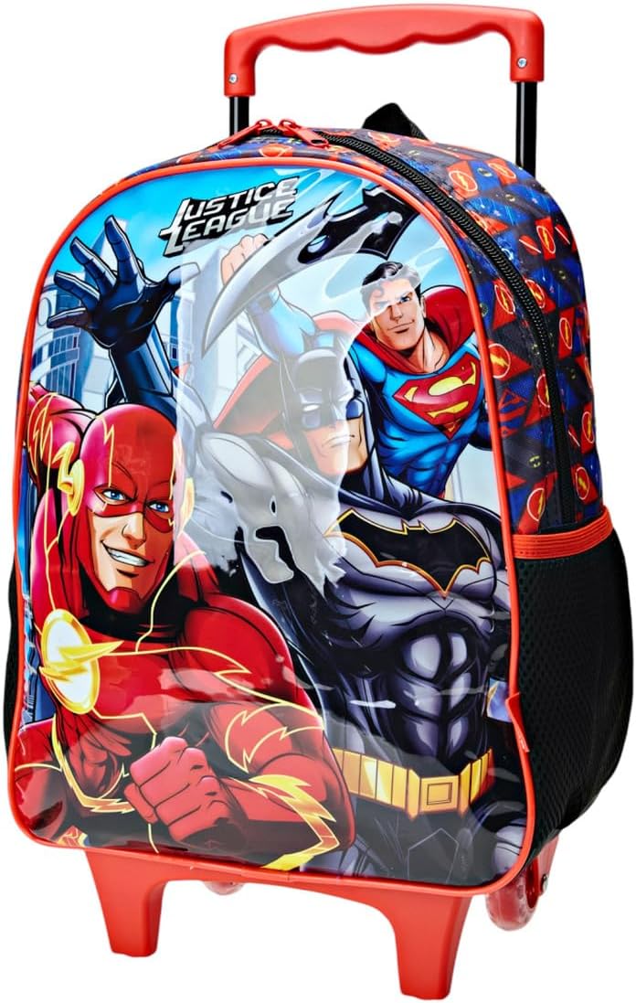 Mochila Infantil com Rodinha, Liga da Justiça X1, Xeryus