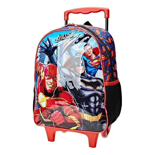 Mochila Infantil com Rodinha, Liga da Justiça X1, Xeryus