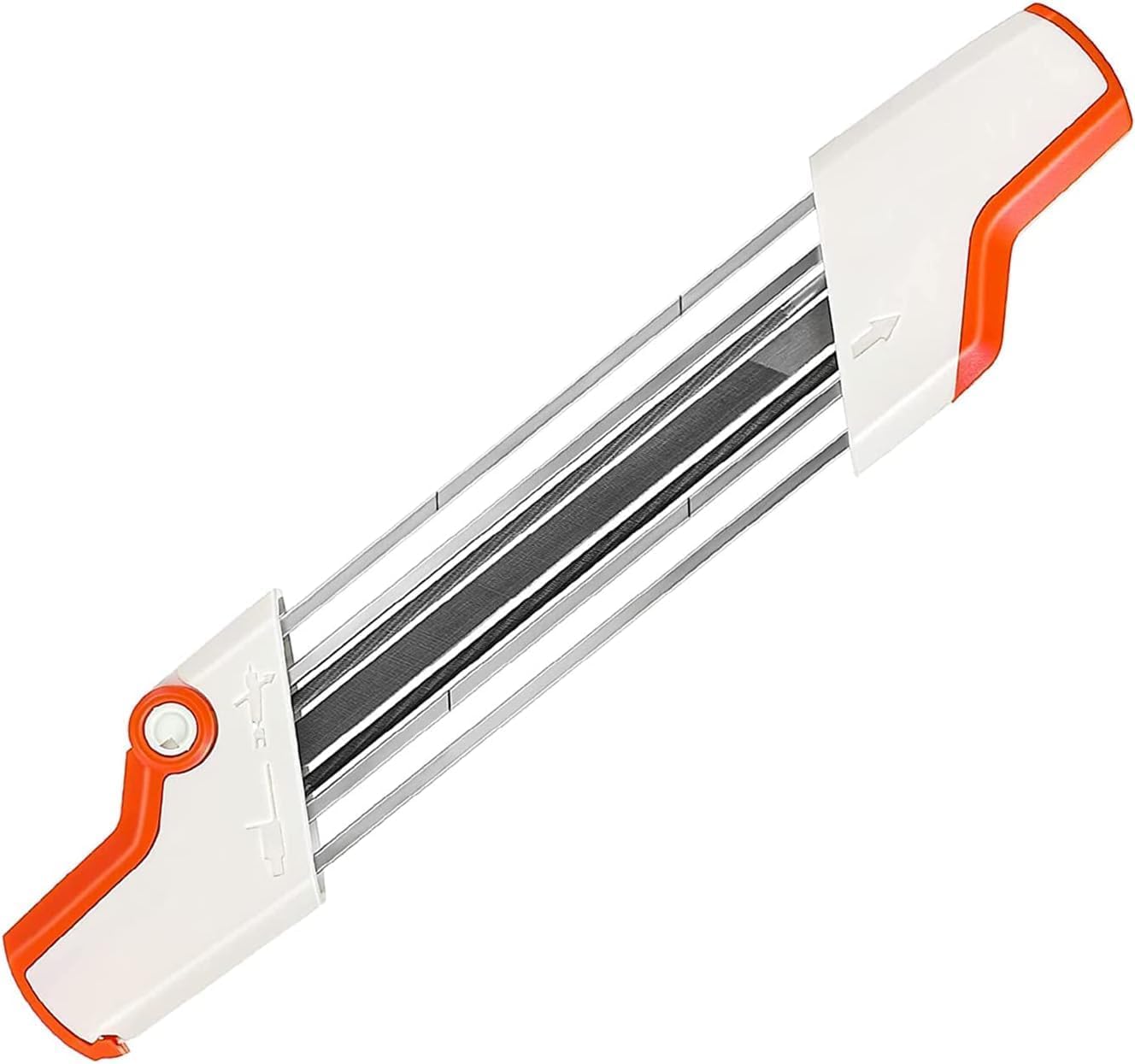 Aiguiseur de tronçonneuse 2 en 1 - Pas de 0,95 mm - Diamètre de la lime : 5,5 mm - Outil d'affûtage facile pour chaîne de tronçonneuse Stihl de 40,6 cm, 45,7 cm et 50,8 cm avec pas de 0,9 cm