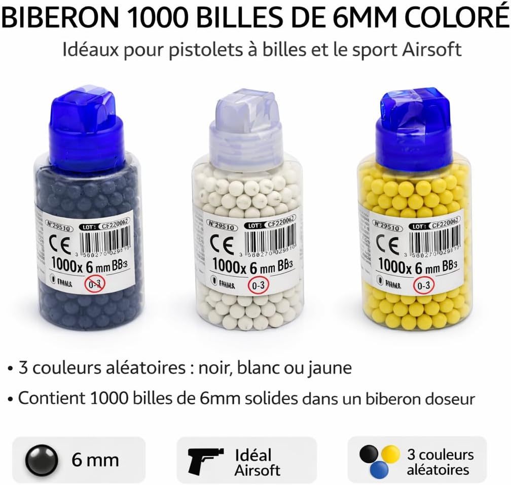 2000 Billes – 1000 Billes – 400 Billes Airsoft 6 mm – Recharge BB Plastique Haute Précisio - Analyse des détails et conception
