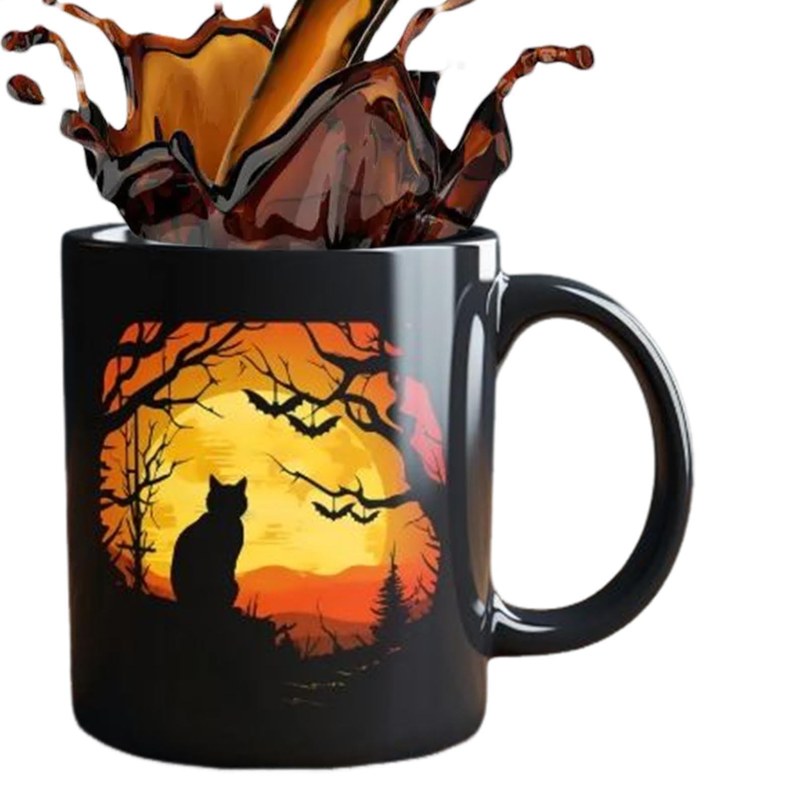 Taza para café de cerámica con gato ideal como regalo de cumpleaños