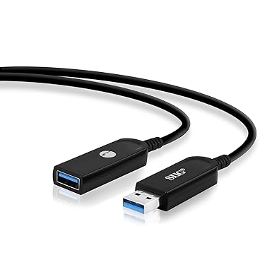 siig 100ft usb 3 0 extend cable usb type a male to female aoc active optical cable 5gbps supports uasp not backwards compatible with usb 2 0 and u