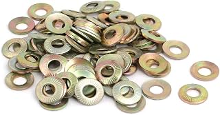 New Lon0167 M6 Inner Dia Carbon Steel Serrated Conical Washer Bronze Tone 100pcs(M6 Innendurchmesser Kohlenstoffstahl Gezahnt Konische Scheibe Bronze Ton 100st