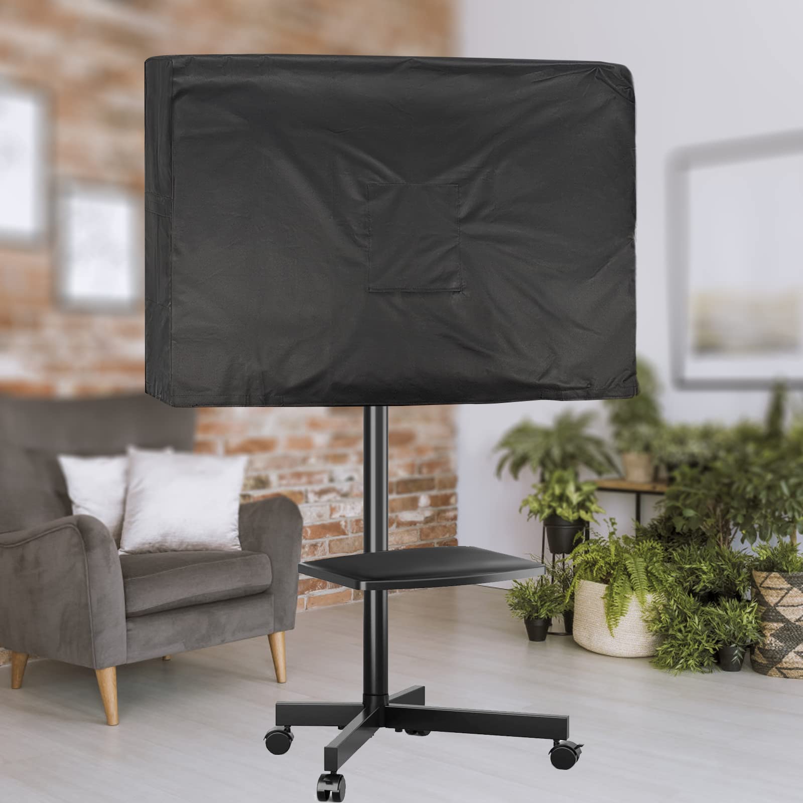 Copertura per supporto TV mobile per carrello TV mobile da 45-60 pollici, copertura impermeabile per esterni TV antipolvere (solo per carrello TV da 45-60 pollici, solo copertura)