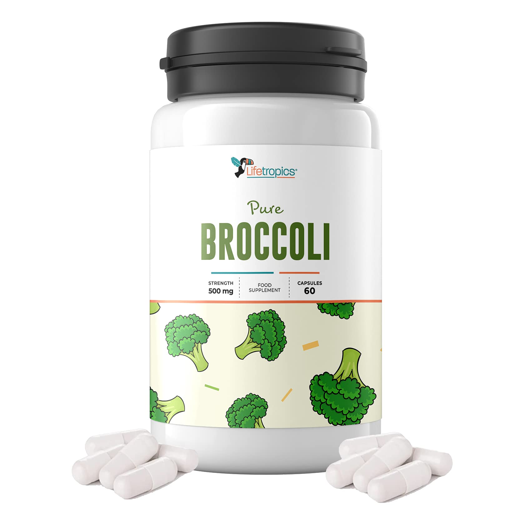 Lifetropics Pure Broccoli Natural Broccoli Supplement 500mg