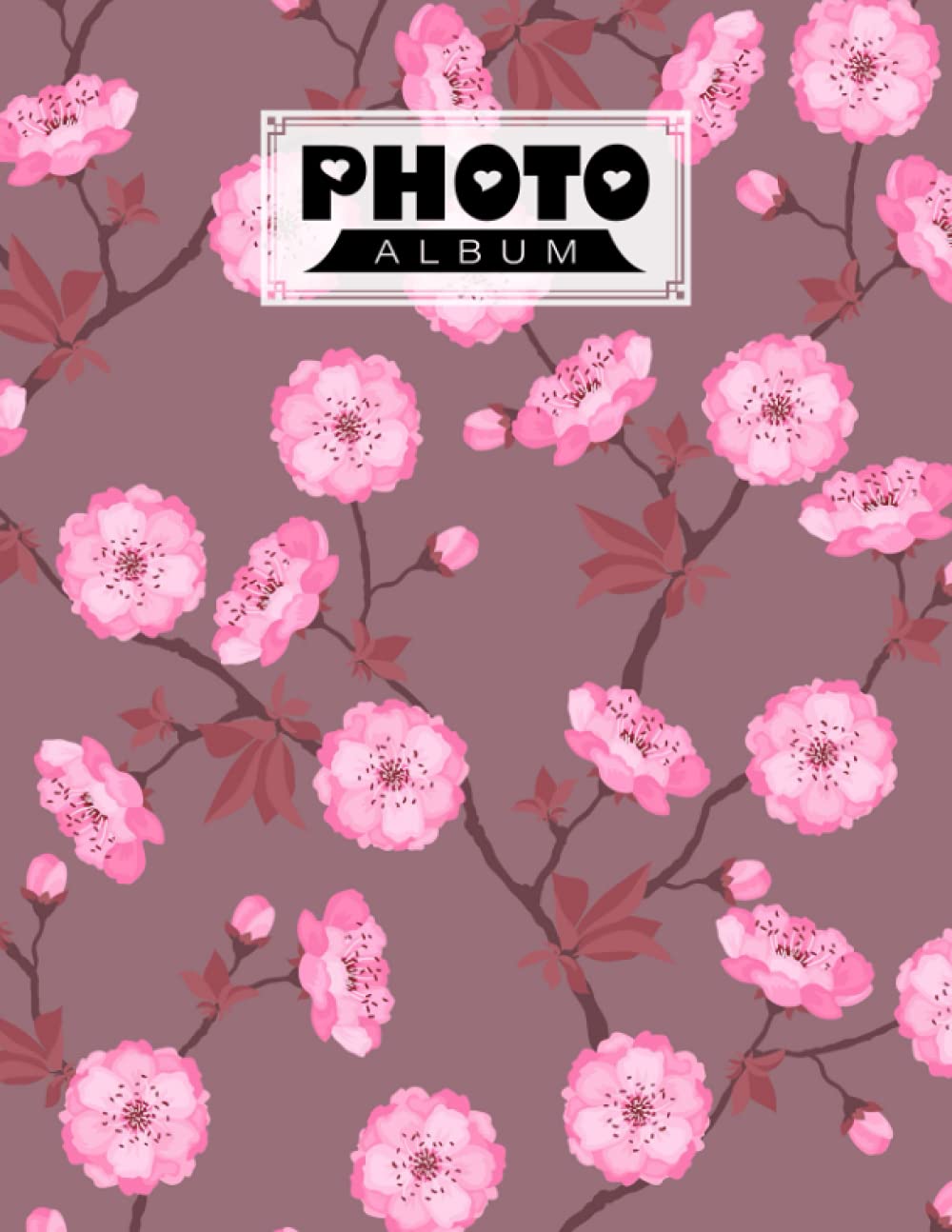 Photo Album: Cherry Blossom Album, Large Photo Albums with Writing Space Memo, Extra Large Capacity Picture Album, Family, Baby, Wedding, Travel Photo ... Pages, Size 8.5" x 11" by Ignaz Fleischmann