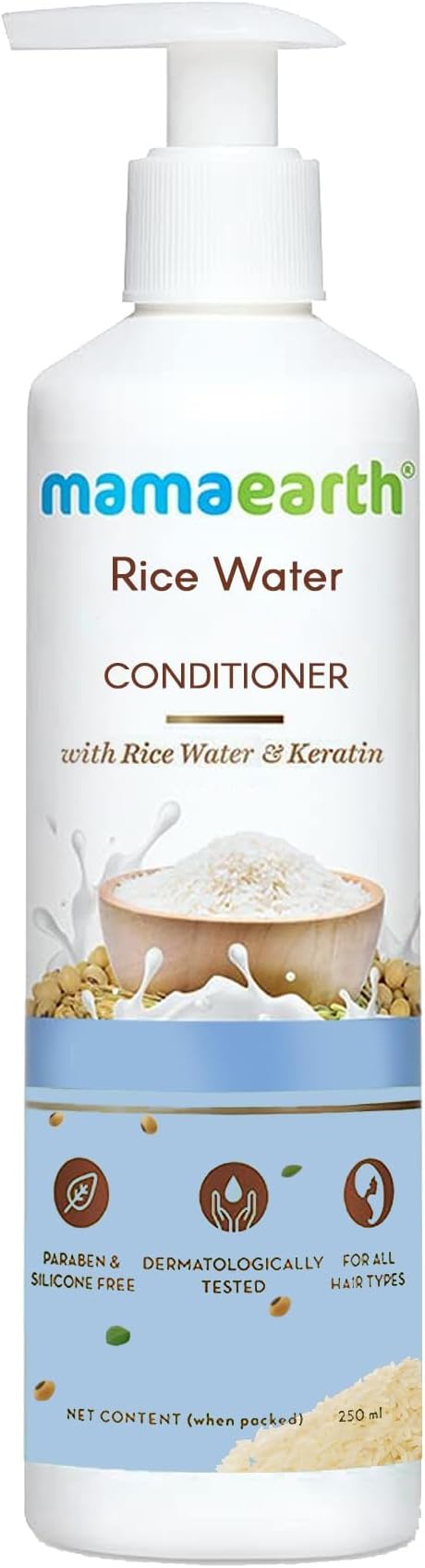 – Mamaearth Rice Water Conditioner with Rice Water & Keratin 250 ml