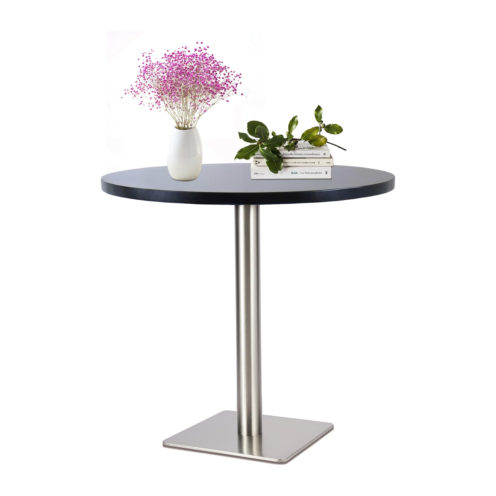 Base da tavolo in acciaio inox, diametro 72 cm, quadrato, 245 x 245 cm