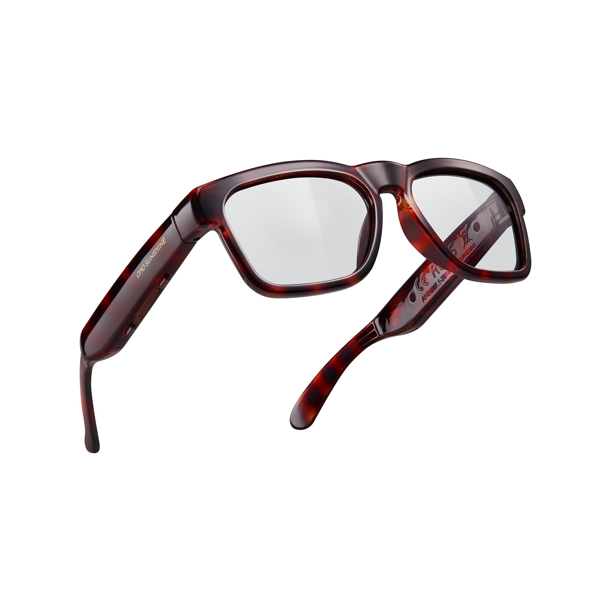 OhO sunshineAI Translation Smart Glasses with Bluetooth Speaker with Photochromic Lens for Outdoor & indoor