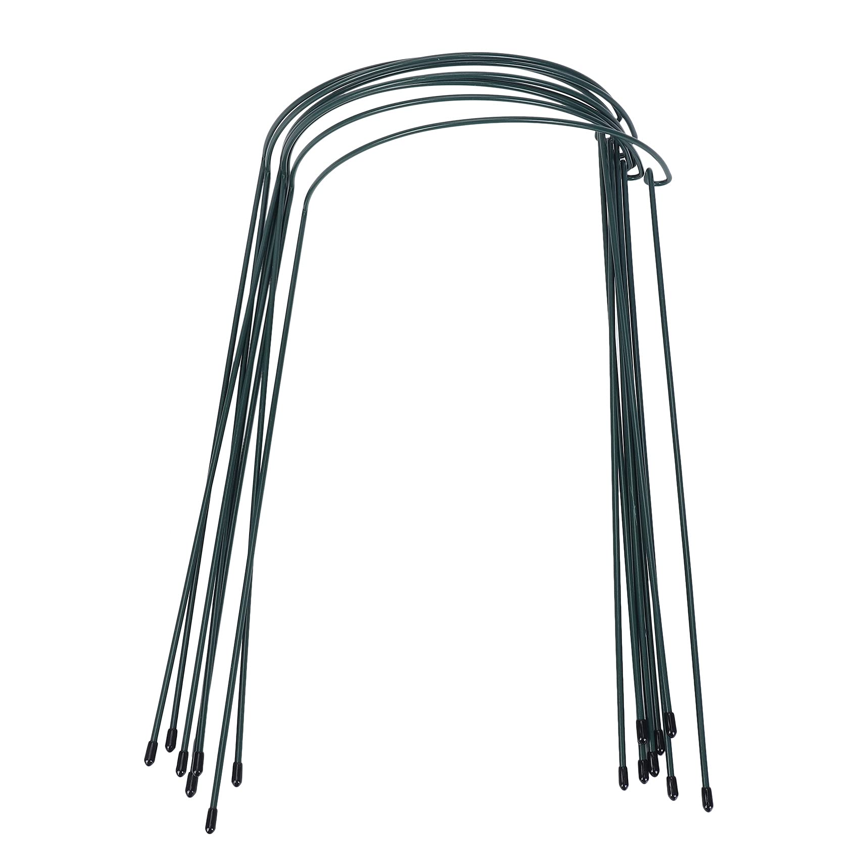 Pomoflexi Plant Support Stake, 8-Pack Half Garden Plant Supports, Plant Support Ring, Garden Border