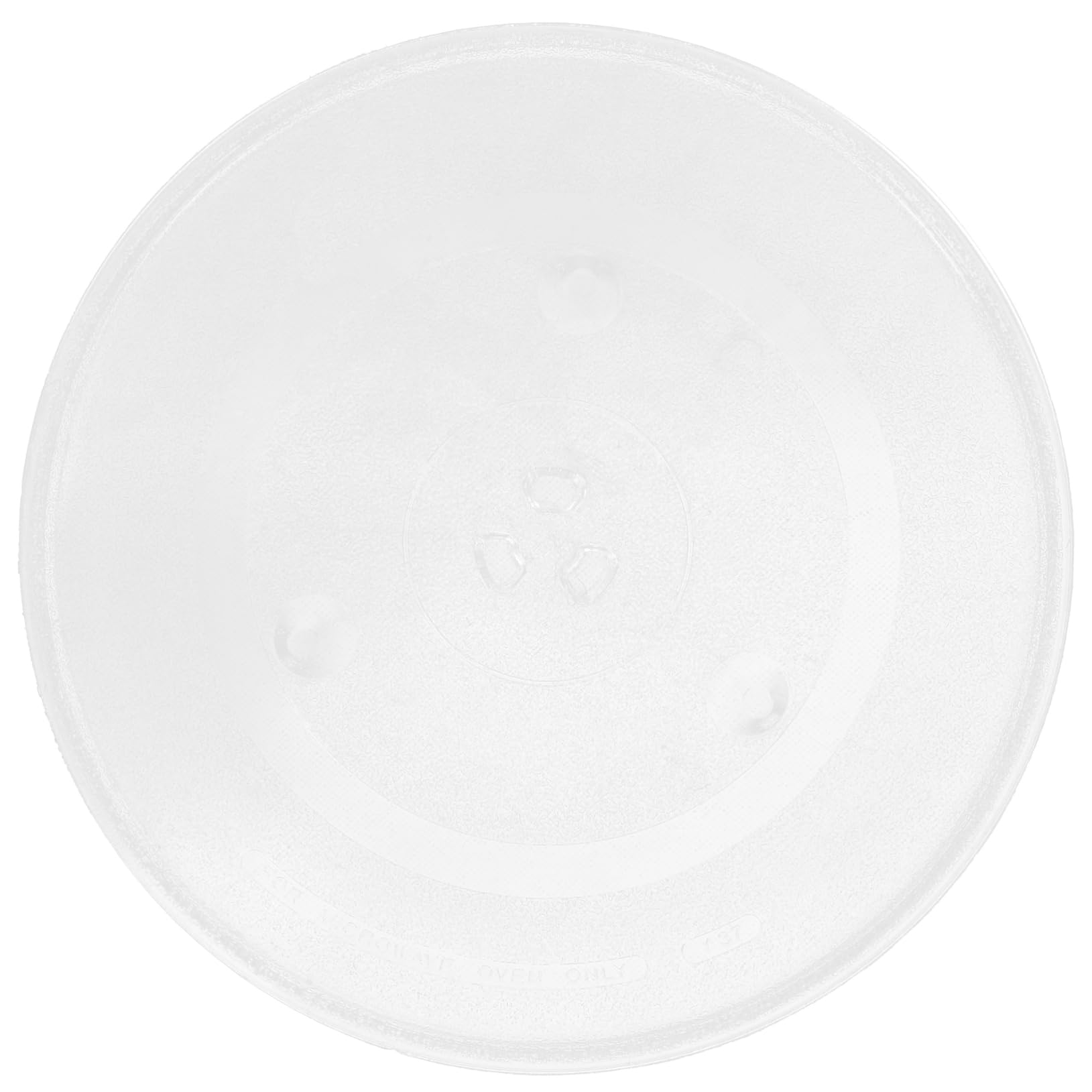 Plaque verre pour micro-ondes et son plateau tournant fluide pour réchauffer vos repas de famille