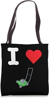 I Love Lawn Mowers Cut Grass Gardening Manicured Yard Care Tote Bag