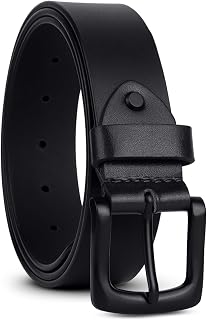 HAMVORA Genuine Leather Belt for Men Formal & Casual Wear - Belts for Men Leather Original, Durable Buckle - Belt for Man... Price In India