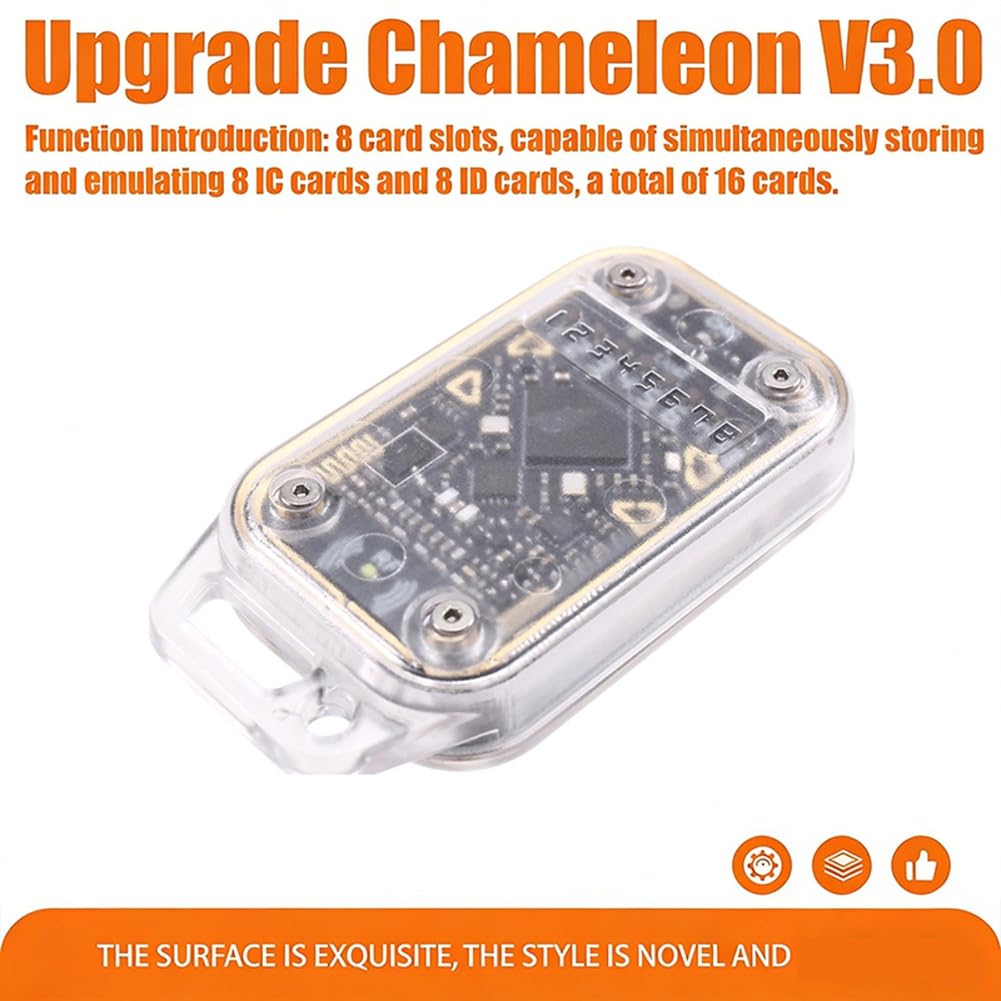 Chameleon V3.0 RFID Lector de Chips Inteligentes 125K 13.56M NFC Read Writer con 5 Llaveros UID