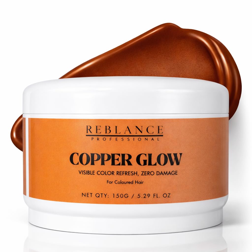 Copper Glow Hair Toning Mask 150g | Color Depositing Conditioner for Copper, Ginger & Warm Brown Hair | Hydrating Hair Color Mask with Ojon Oil, Wheat Protein & Vitamin E | No Ammonia-image-30