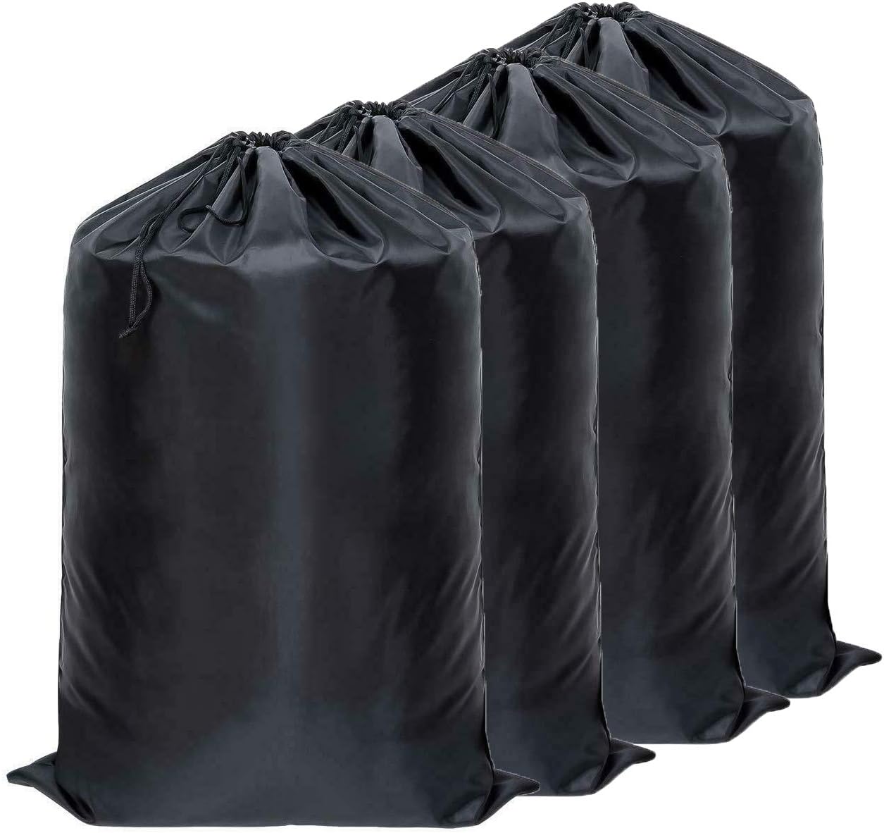 SHAREWIN Large Laundry Bag, Household Machine Washable Dirty Clothes Organizer, Heavy Duty Locking Drawstring Closure Laundry Hamper with Large Capacity Storage Bag, 4 PCS