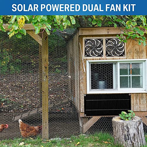 SANZH Solar-Abluftventilator | Solarventilator 10 W für Gewächshaus – Lüfter für Kühlung 10 W mit Kabel für kleine… – Bild 3