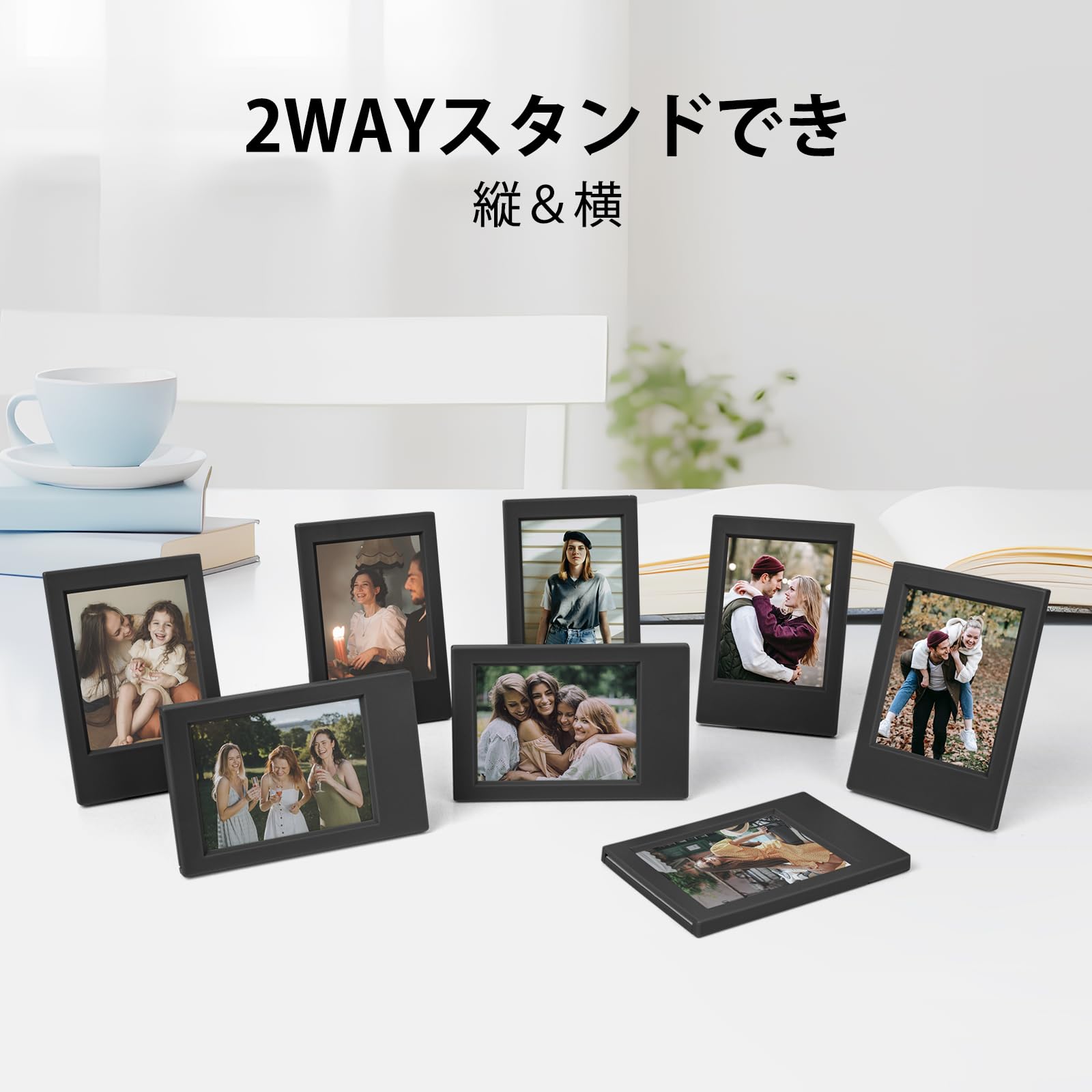 Amazon.co.jp: HIYQIN8個 - 2x3 miniフォトフレームセット クリア保護