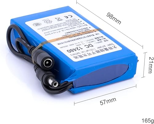 Miniatura 3 de Batería de iones de litio portátil recargable DC12480 de 4800 mAh DC12480 para cámaras inalámbricas, videocámaras, reproductores de MP3, órgano