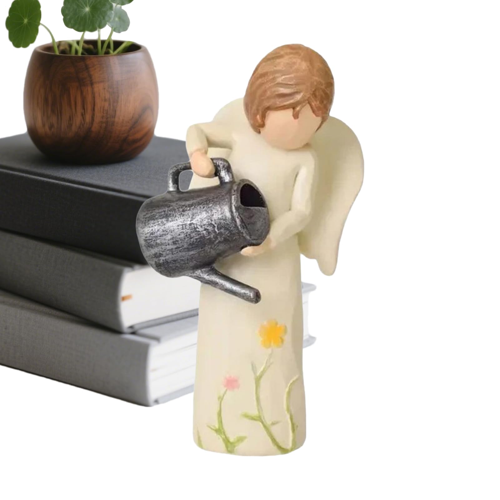 Figurines d'ange en résine pour jardin et salon au design raffiné