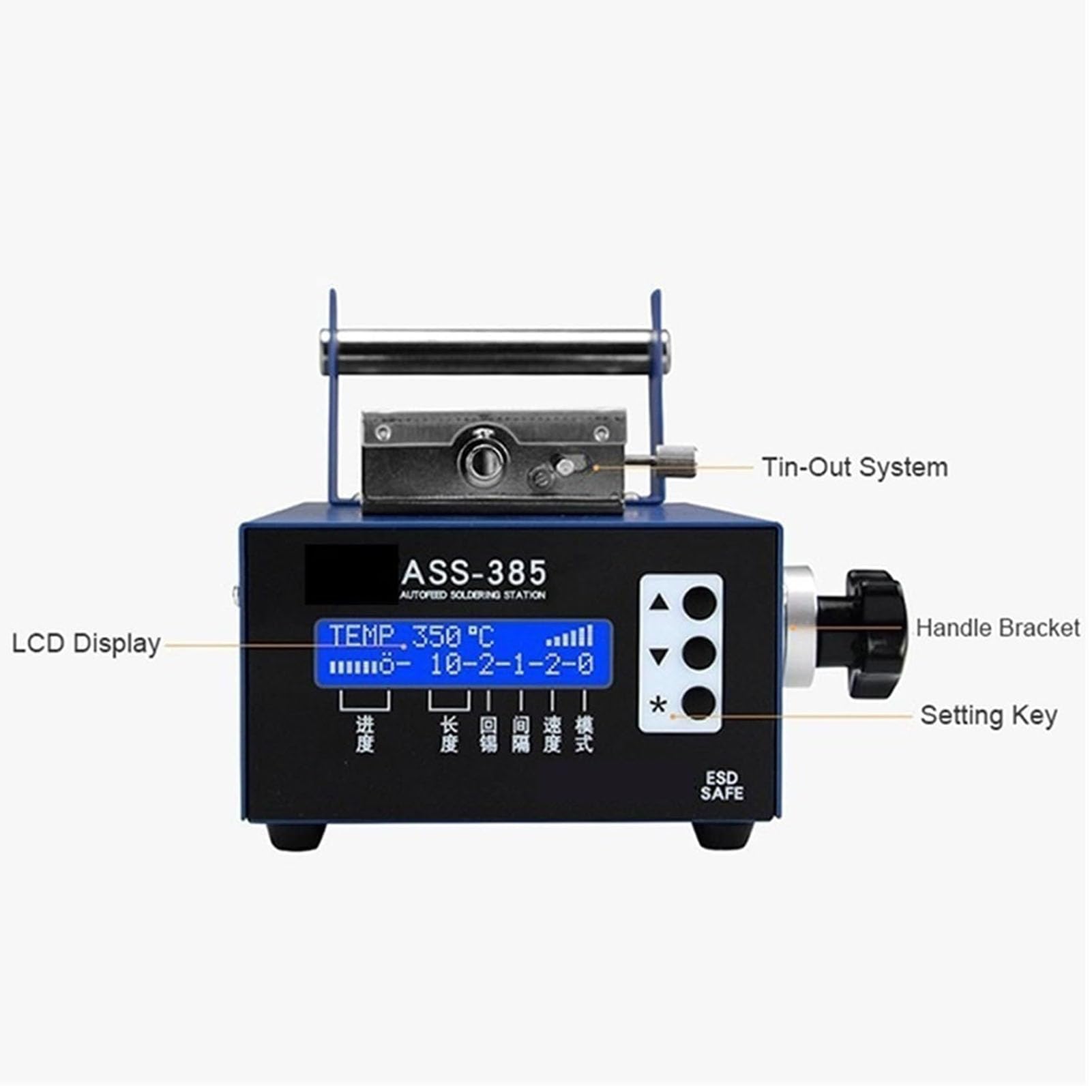 Alimentatore Automatico Digitale Di Stagno 75w Con Pedale