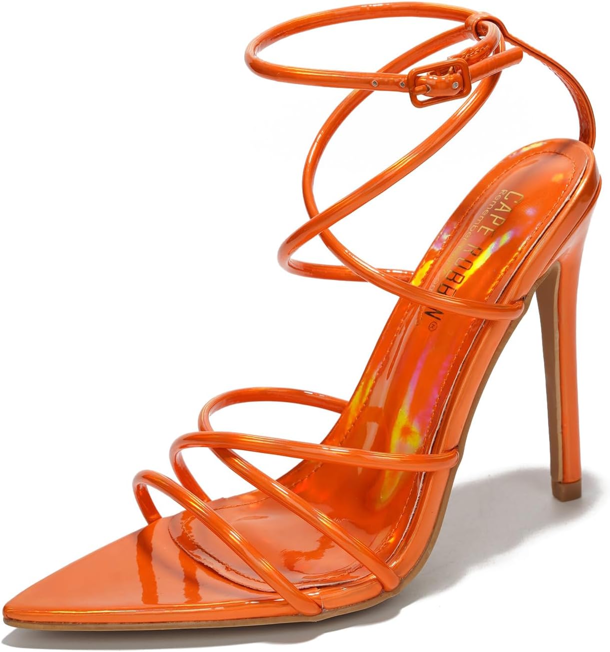 Cape RobbinNabil Sexy Strappy Stiletto Heels for Women - Strappy Pointy Open Toe Womens High Heels - Elegant Women Dress Shoes - Women's Heeled Sandals
