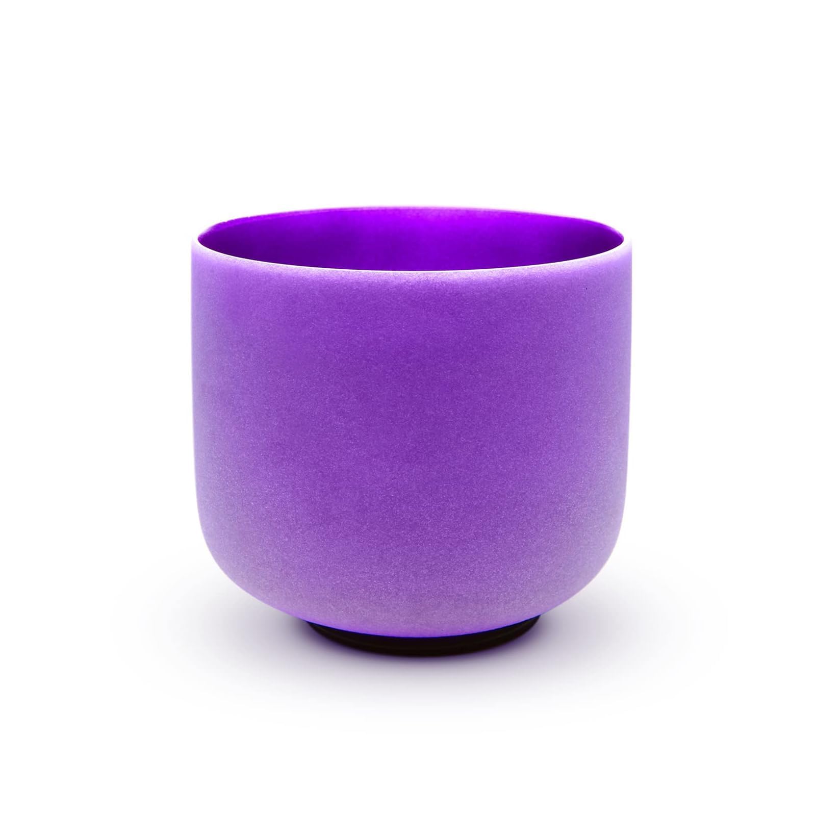 Hye-eun Campana tibetana de cristal violeta de 8 pulgadas B Nota Chakra Corona Sanación con sonido con bolsa para transporte instrumentos de percusión cuenco de sonido para yoga