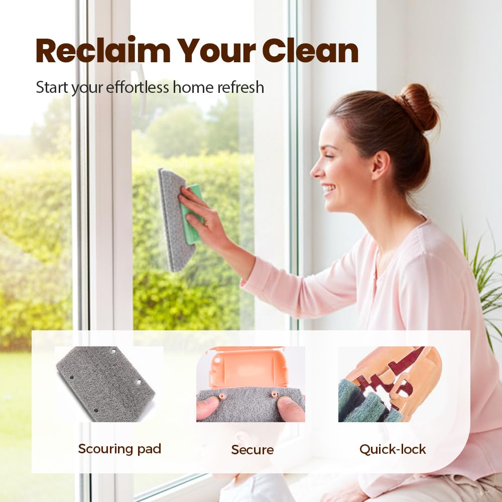 Magic Window Track Cleaner, Window Groove Cleaning Brush Tools Set, Cleaner Brushes for Window lides Gaps Tile Lines Shutter Slats Car Vents & Narrow Gaps (3PC Mix) - 4